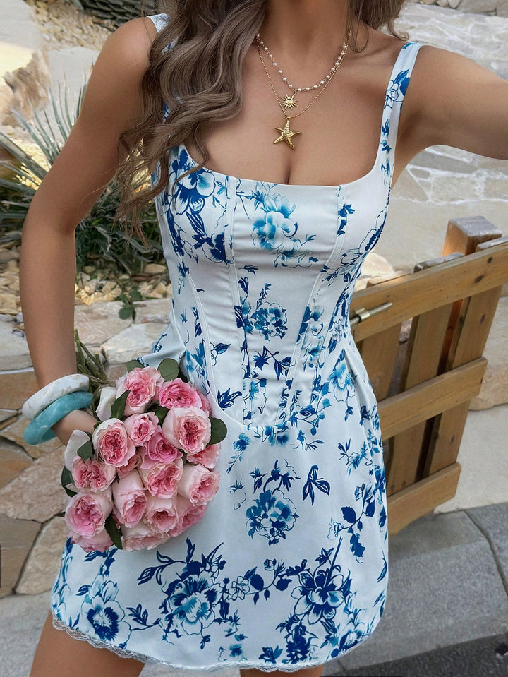 Rochie scurtă SHEIN, albastru