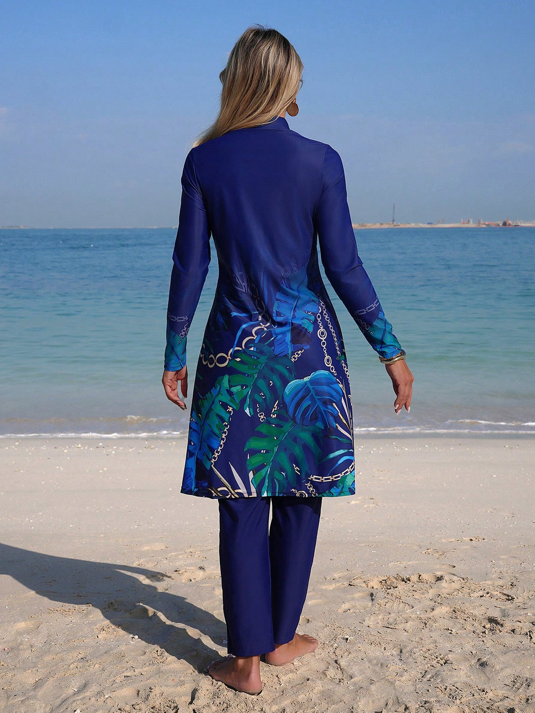 Costum de baie SHEIN, albastru