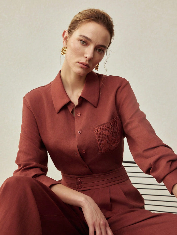 Jachetă SHEIN, maro