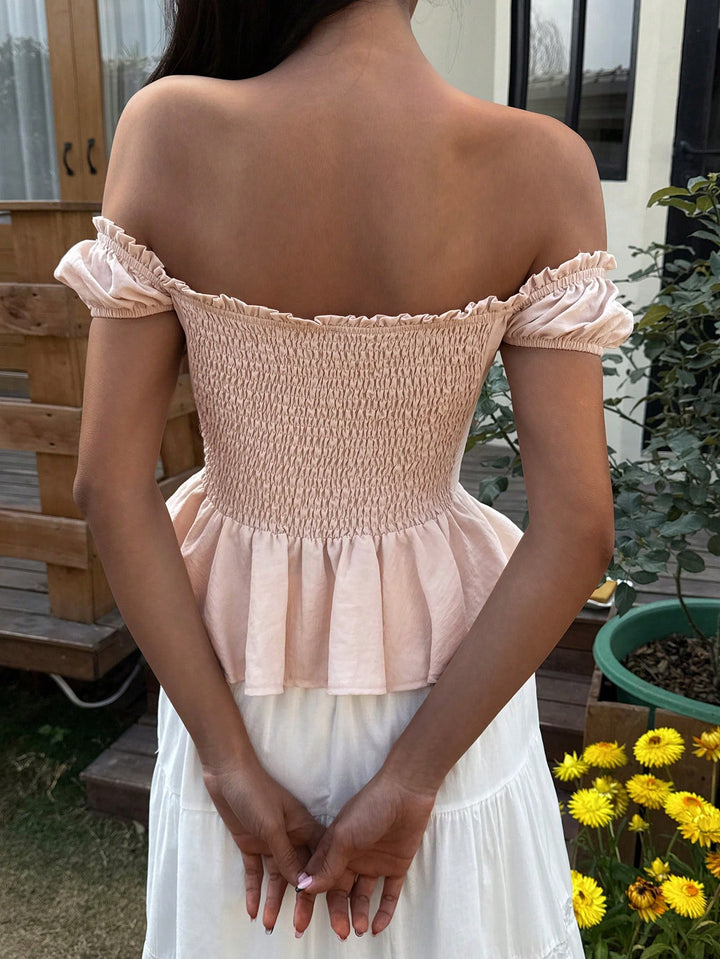 Bluza babydoll SHEIN, roz