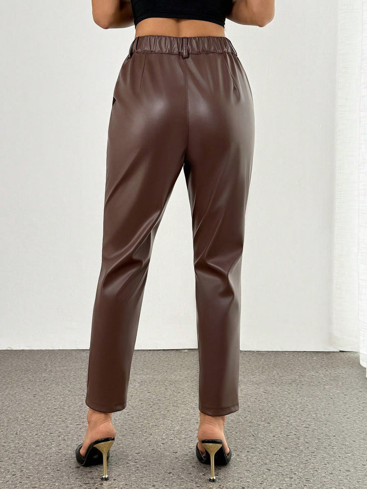 Pantaloni SHEIN, maro