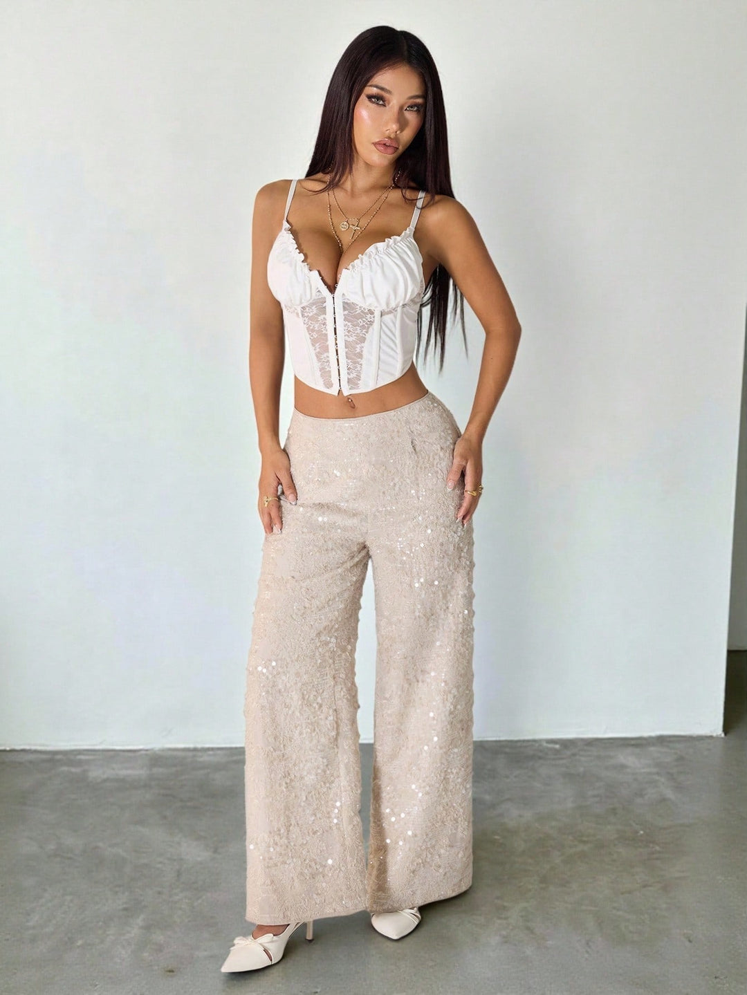Pantaloni SHEIN, bej
