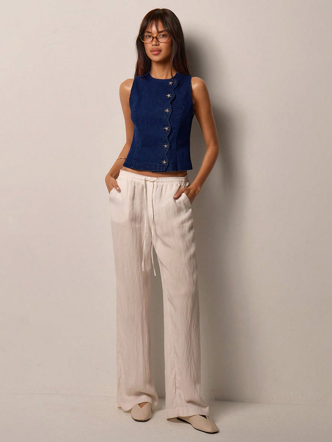 Top SHEIN, albastru