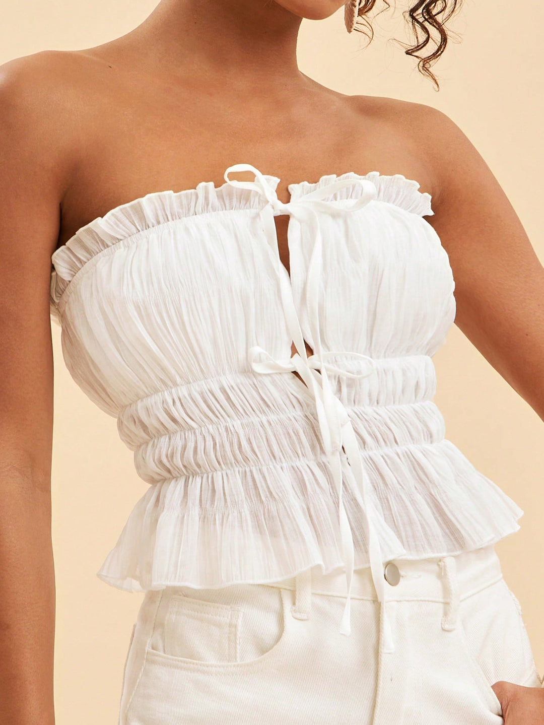 Top SHEIN, alb