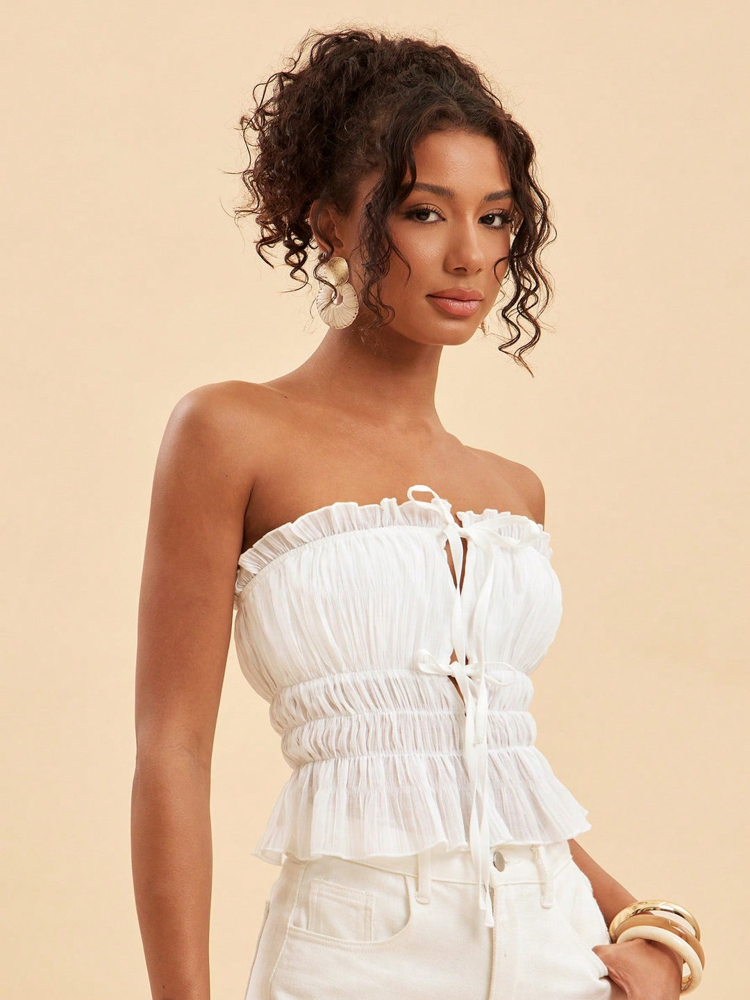 Top SHEIN, alb