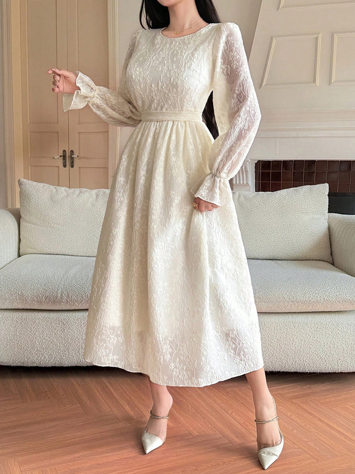 Rochie midi SHEIN, alb