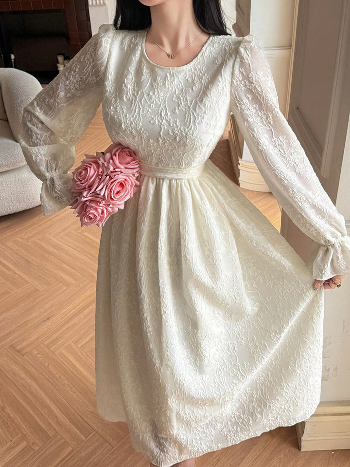 Rochie midi SHEIN, alb