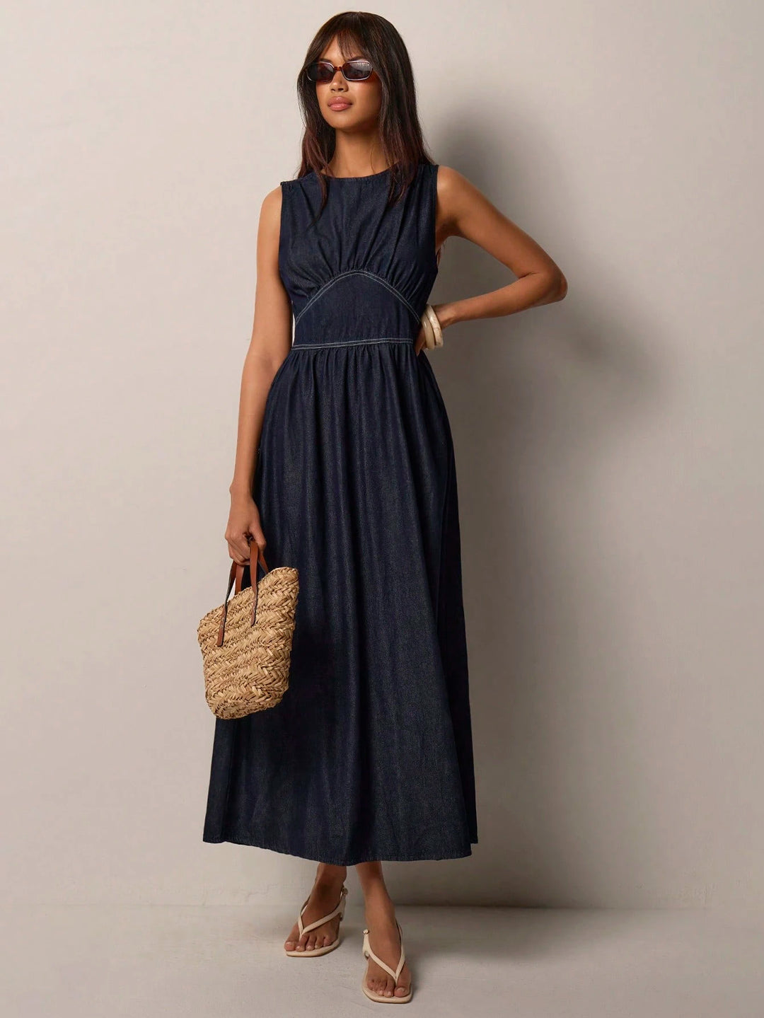 Rochie maxi SHEIN, albastru