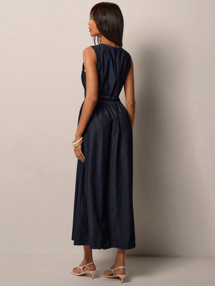 Rochie maxi SHEIN, albastru