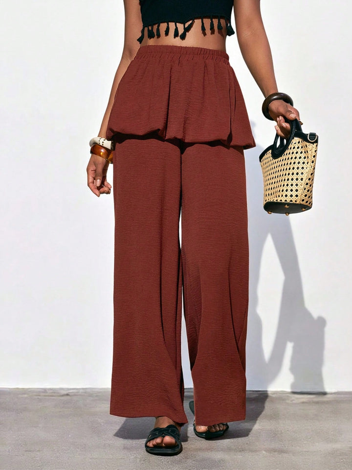 Pantaloni SHEIN, roșu