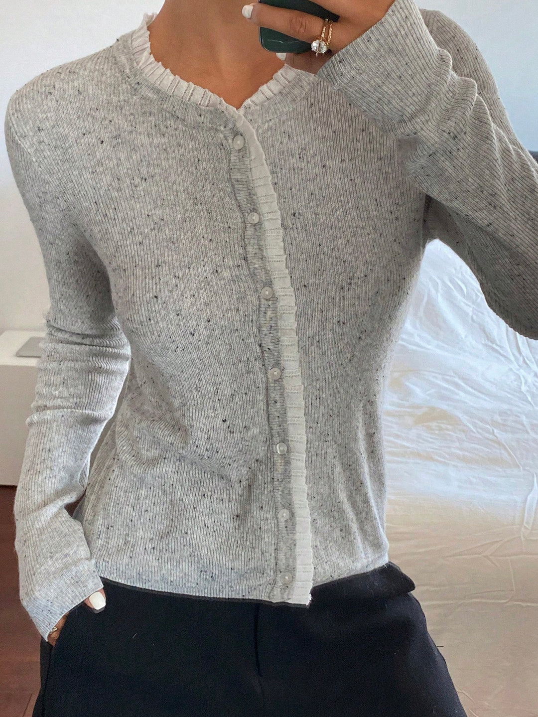 Cardigan SHEIN, gri