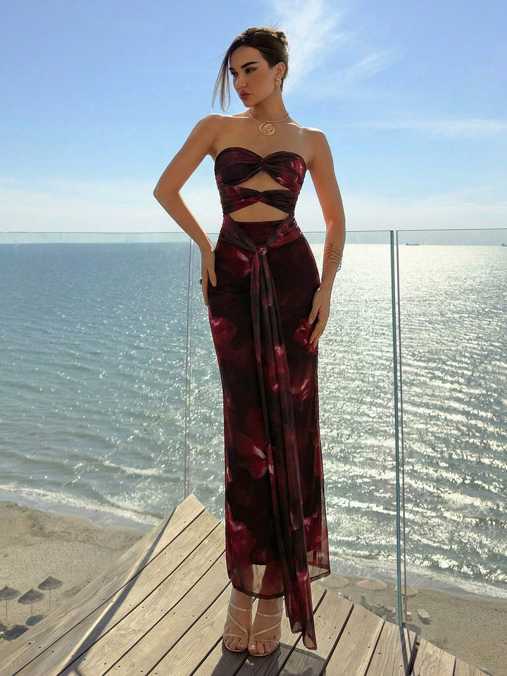 Rochie maxi SHEIN, mix culori