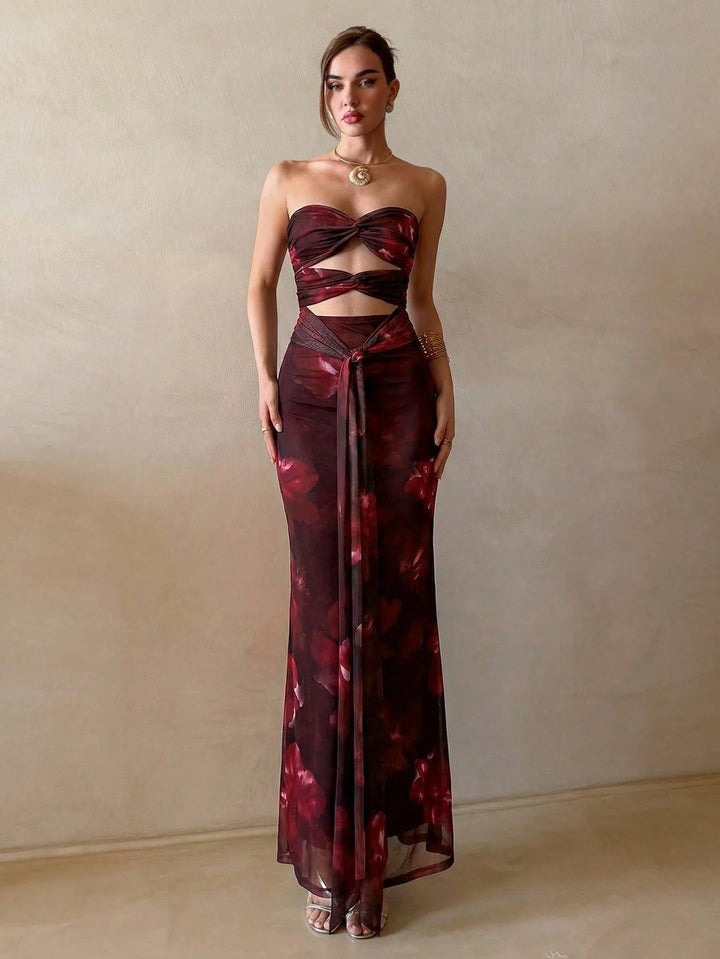 Rochie maxi SHEIN, mix culori