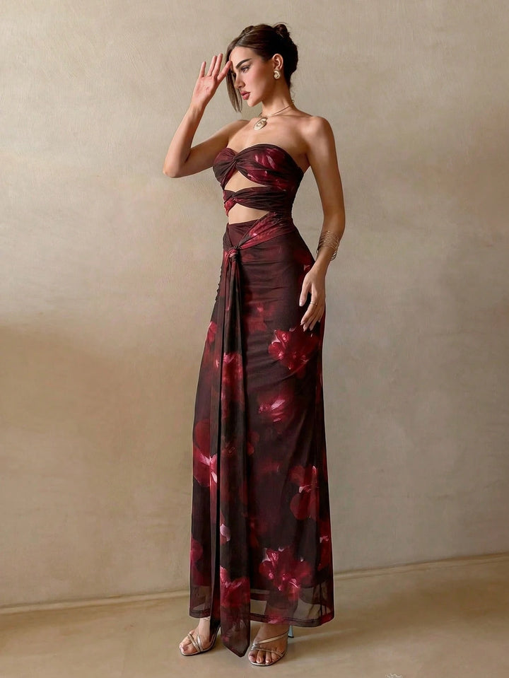 Rochie maxi SHEIN, mix culori