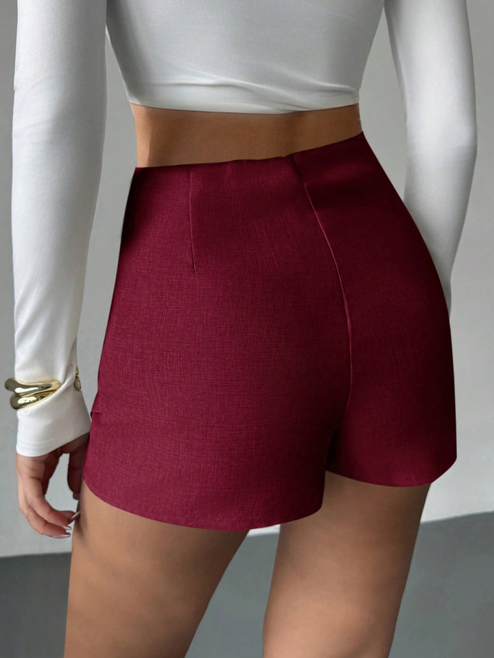 Pantaloni scurți SHEIN, vișiniu