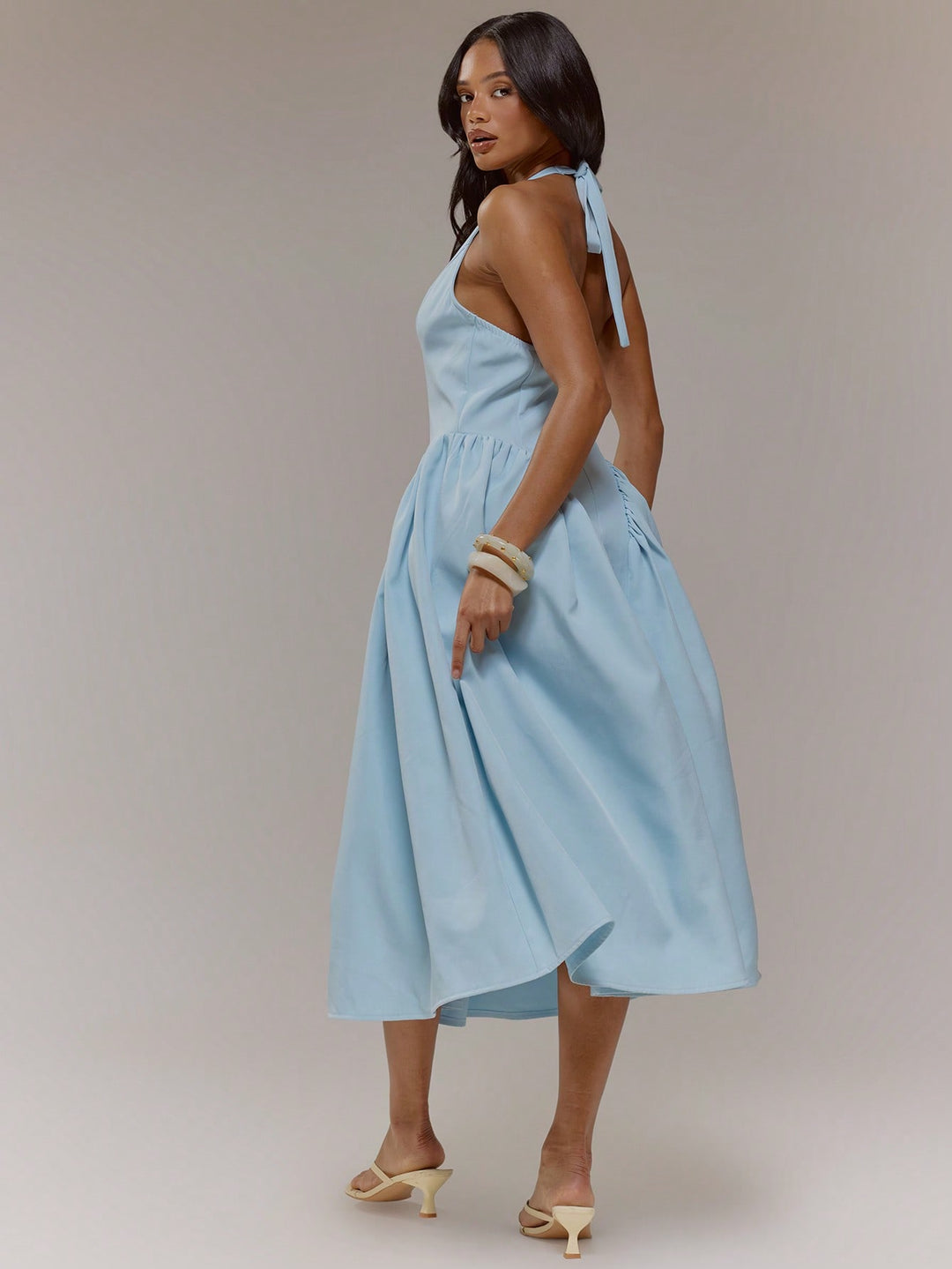 Rochie midi SHEIN, turcoaz