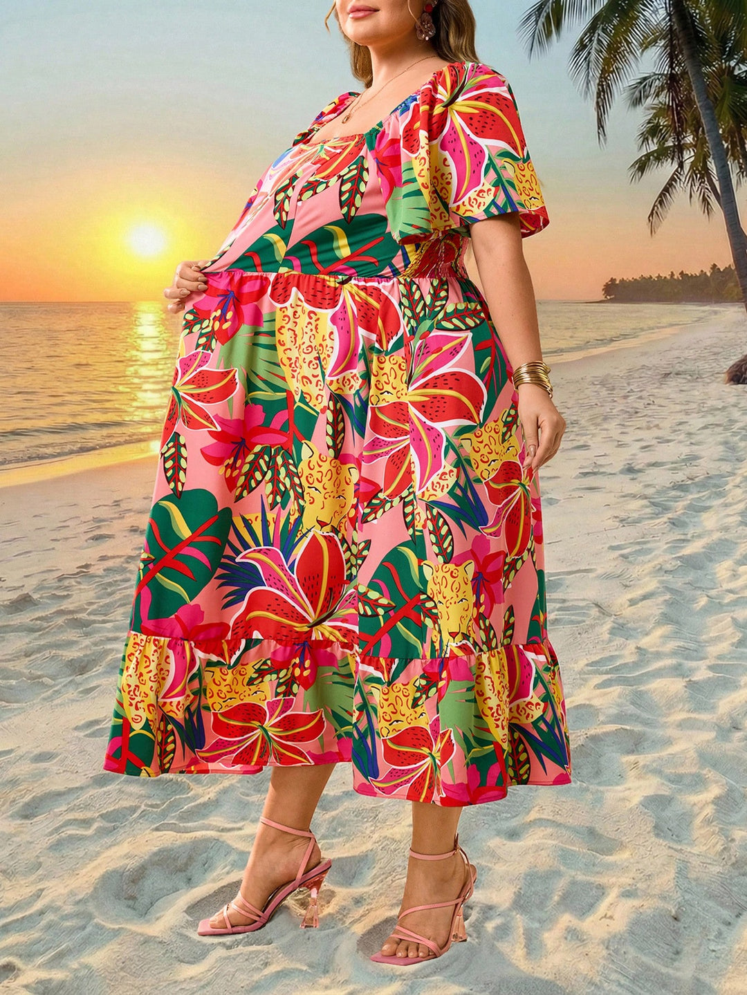 Rochie SHEIN, mix culori