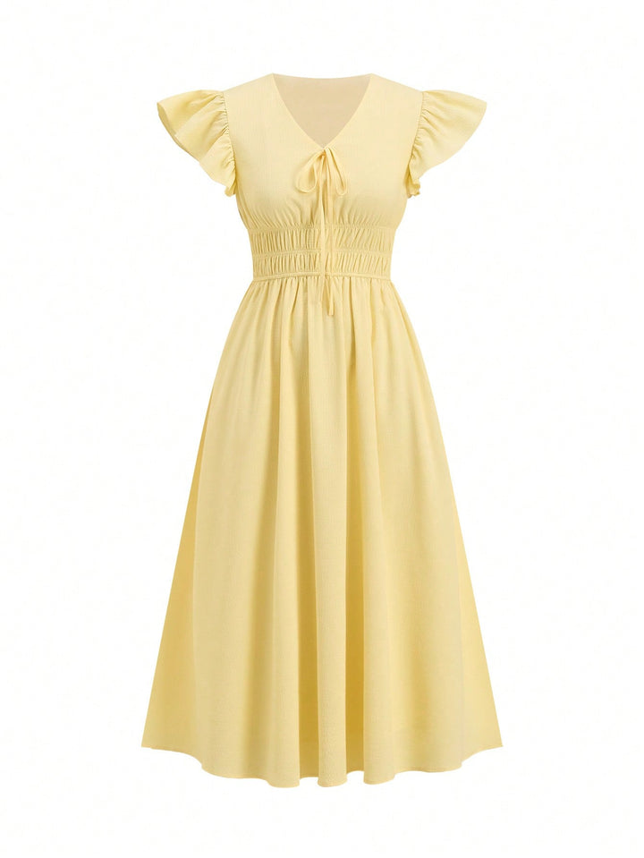 Rochie midi SHEIN, galben