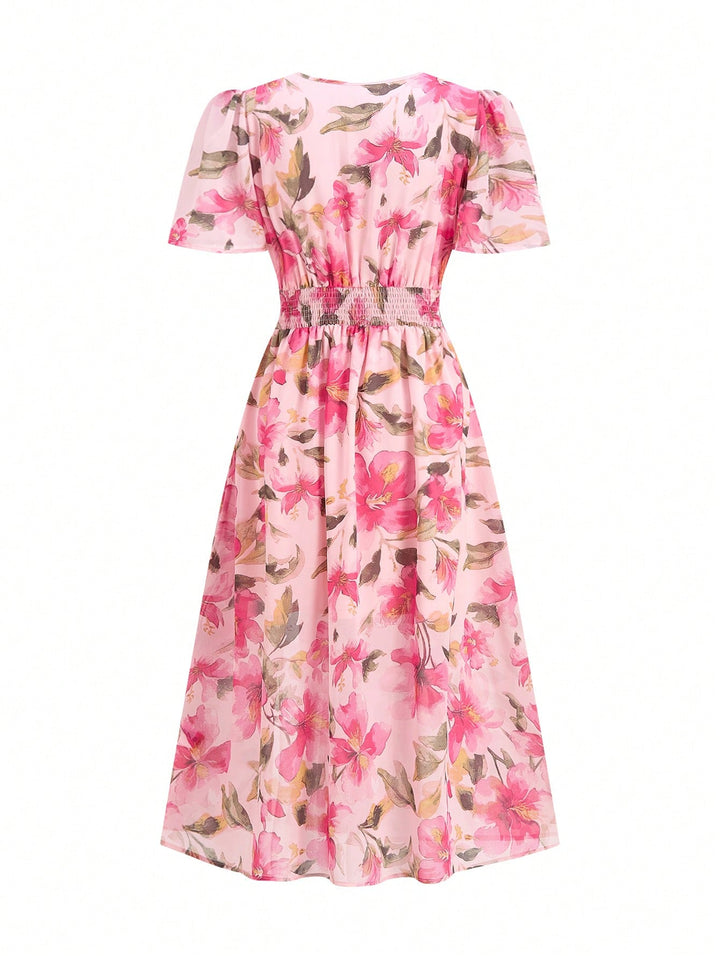Rochie midi SHEIN, roz