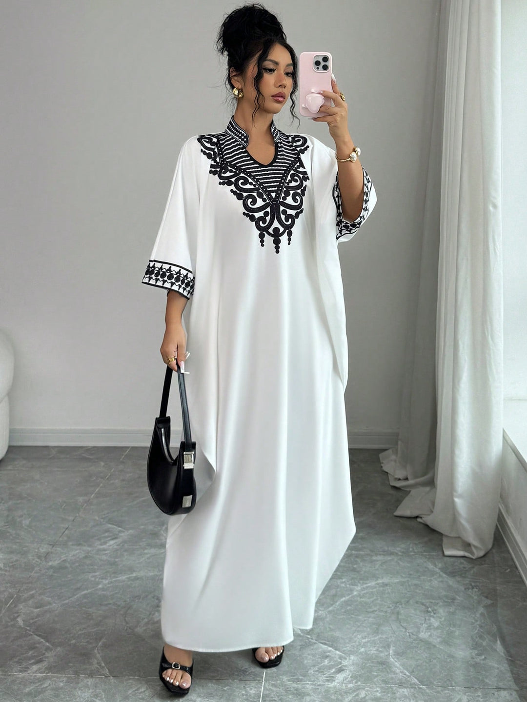 Rochie maxi SHEIN, alb