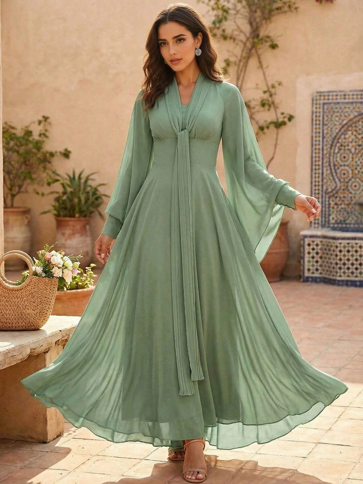 Rochie maxi SHEIN, verde