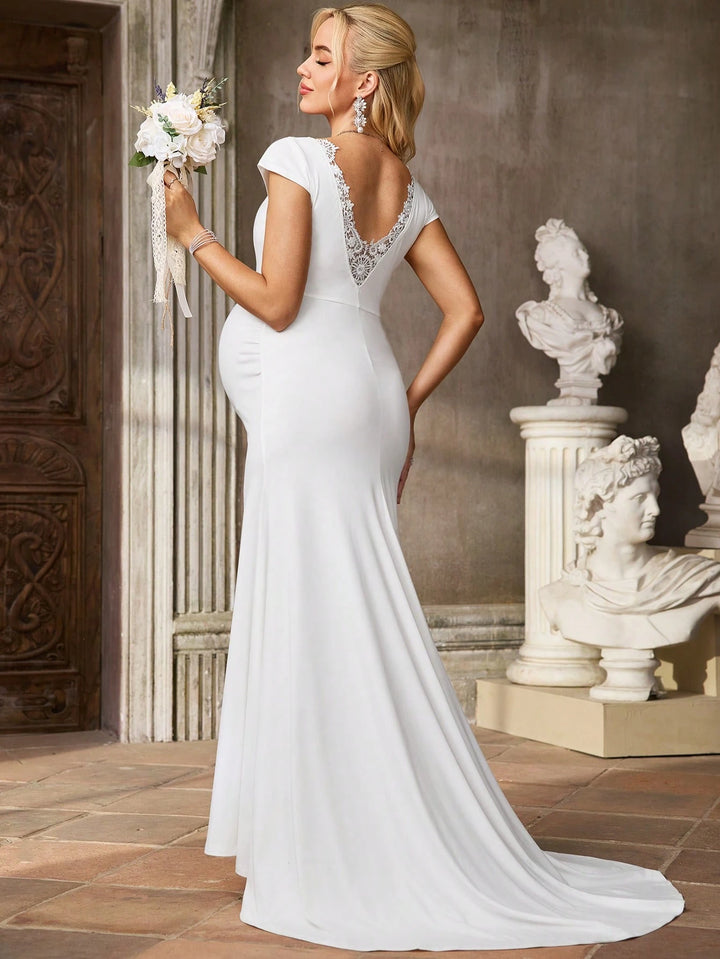 Rochie de ocazie SHEIN, alb