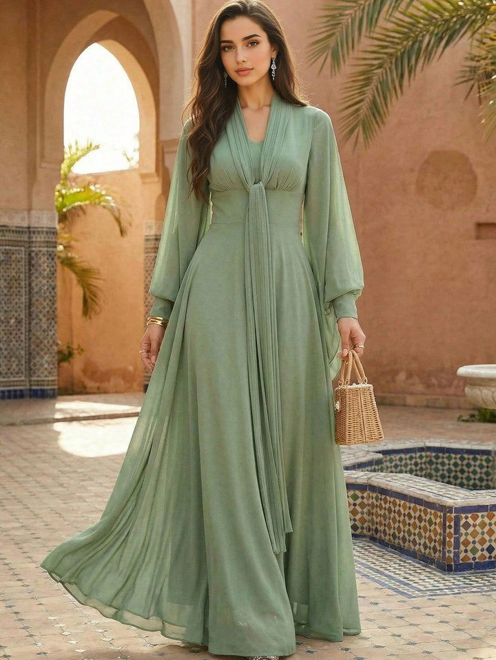 Rochie maxi SHEIN, verde
