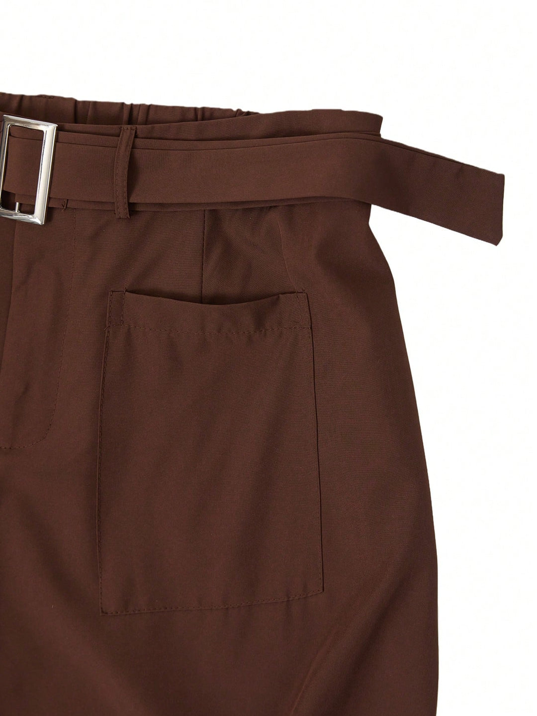Pantaloni SHEIN, maro