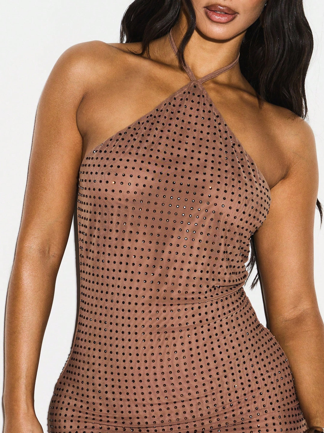 Rochie mini SHEIN, kaki