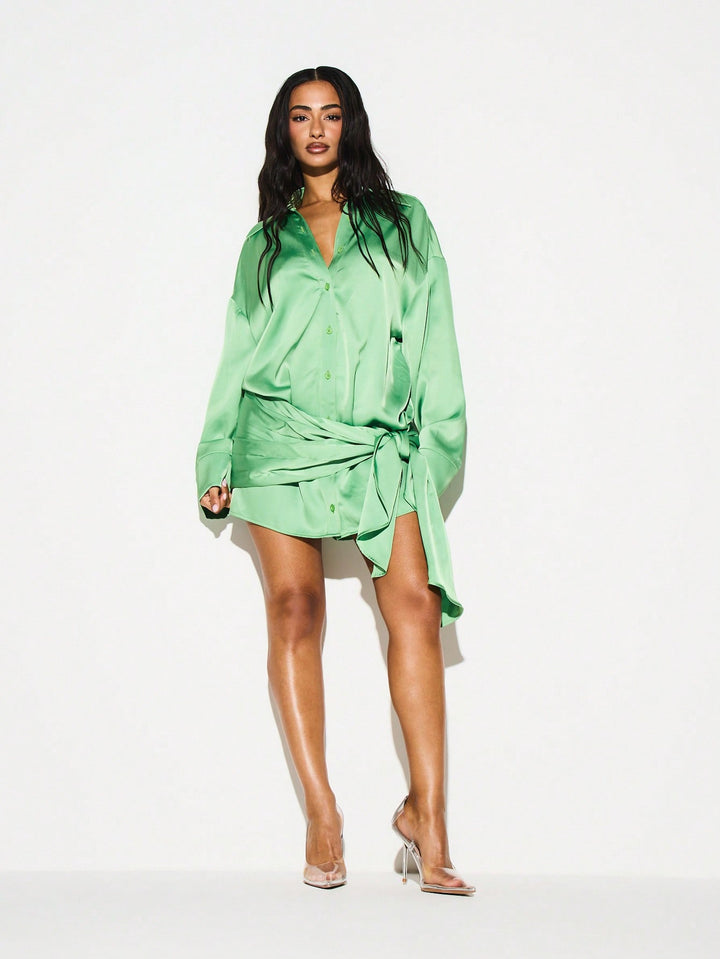 Rochie mini SHEIN, verde