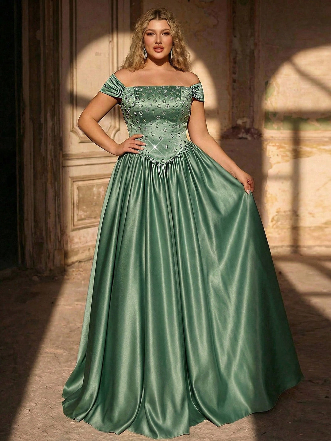 Rochie SHEIN, verde