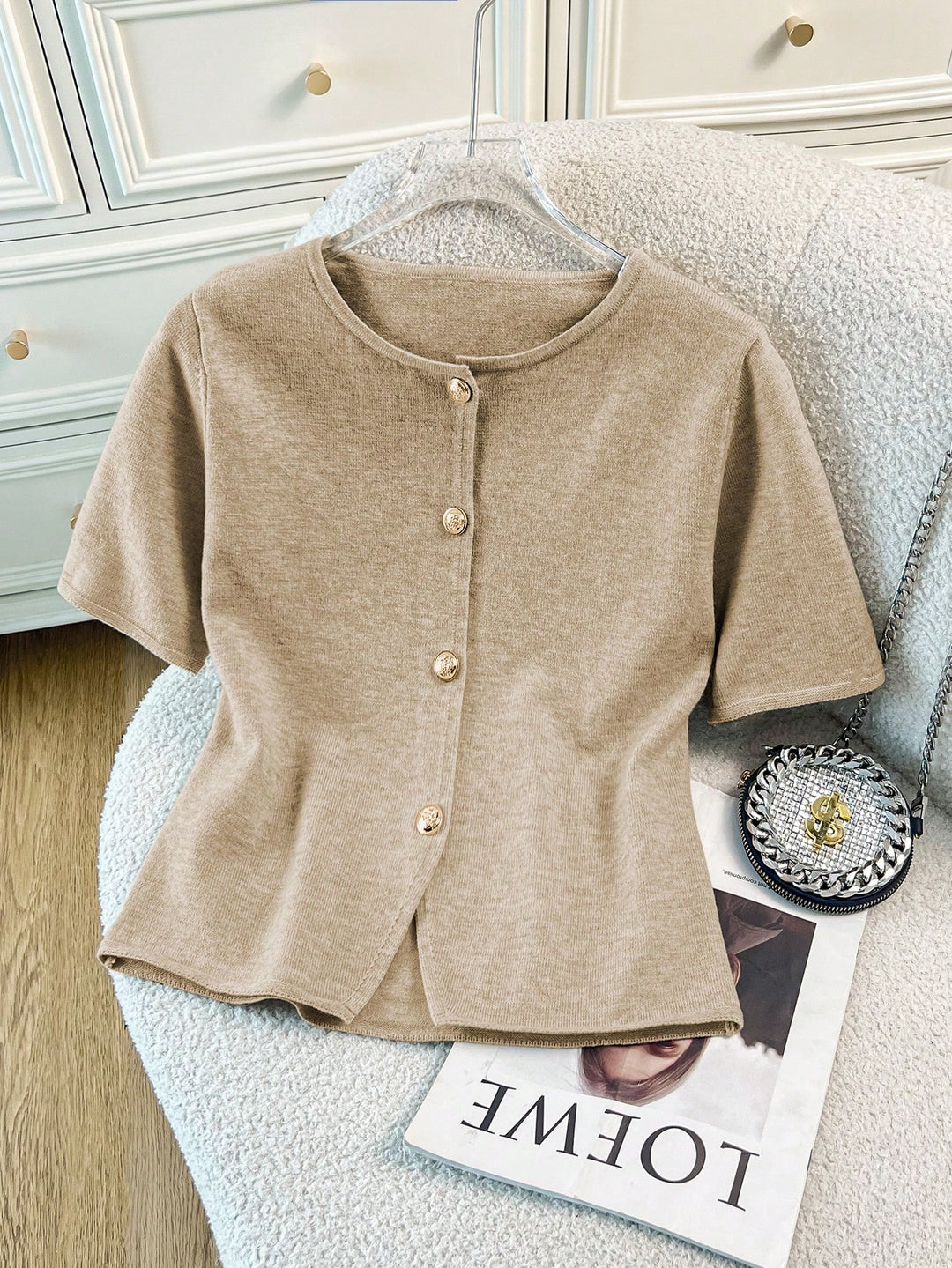 Cardigan SHEIN, kaki