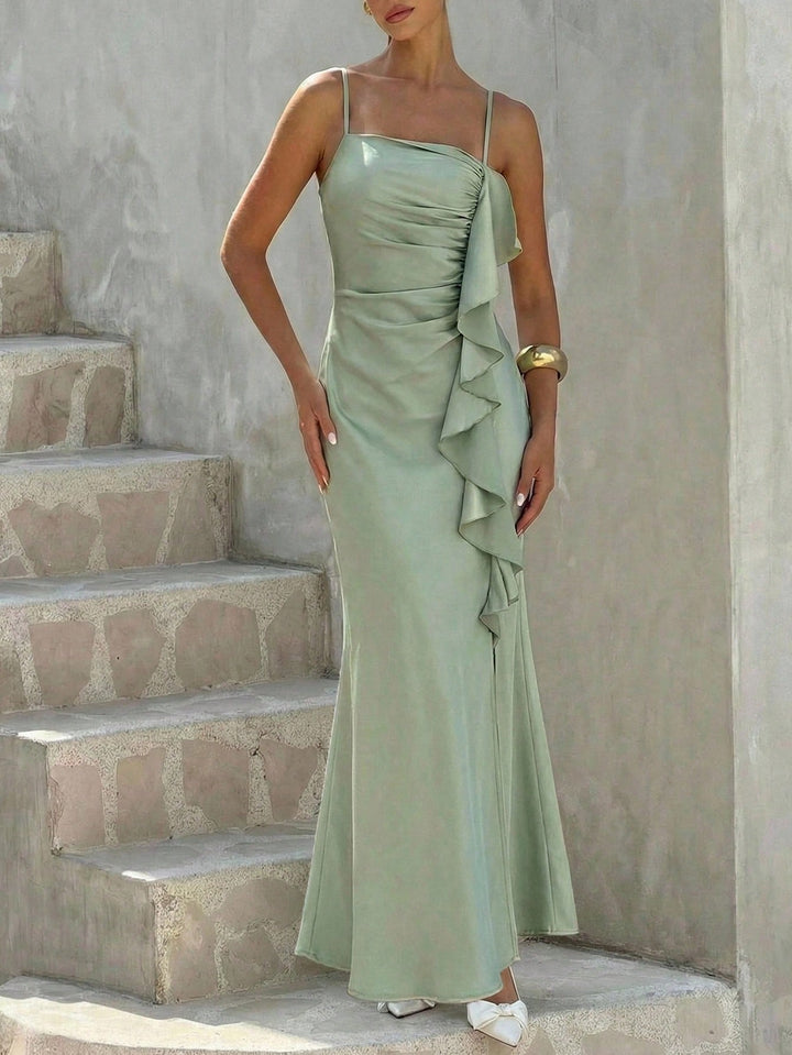 Rochie maxi SHEIN, verde