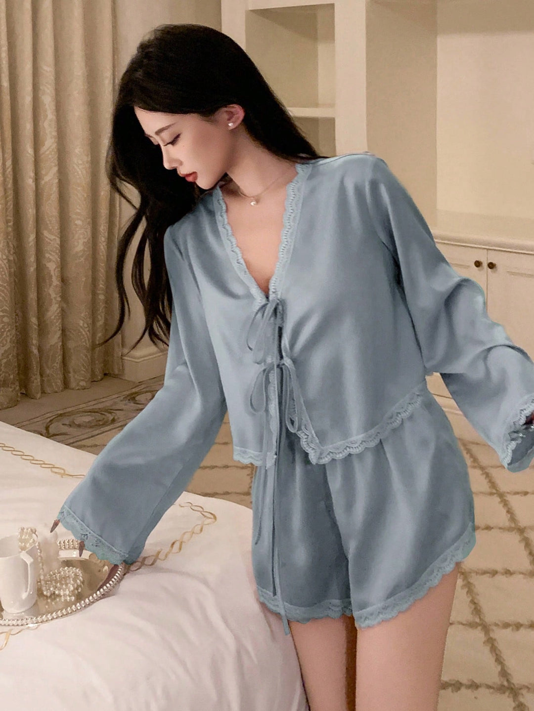 Pijama SHEIN, albastru