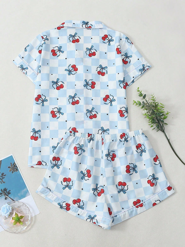 Pijama SHEIN, albastru