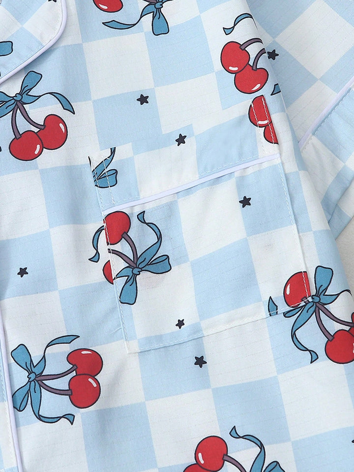 Pijama SHEIN, albastru