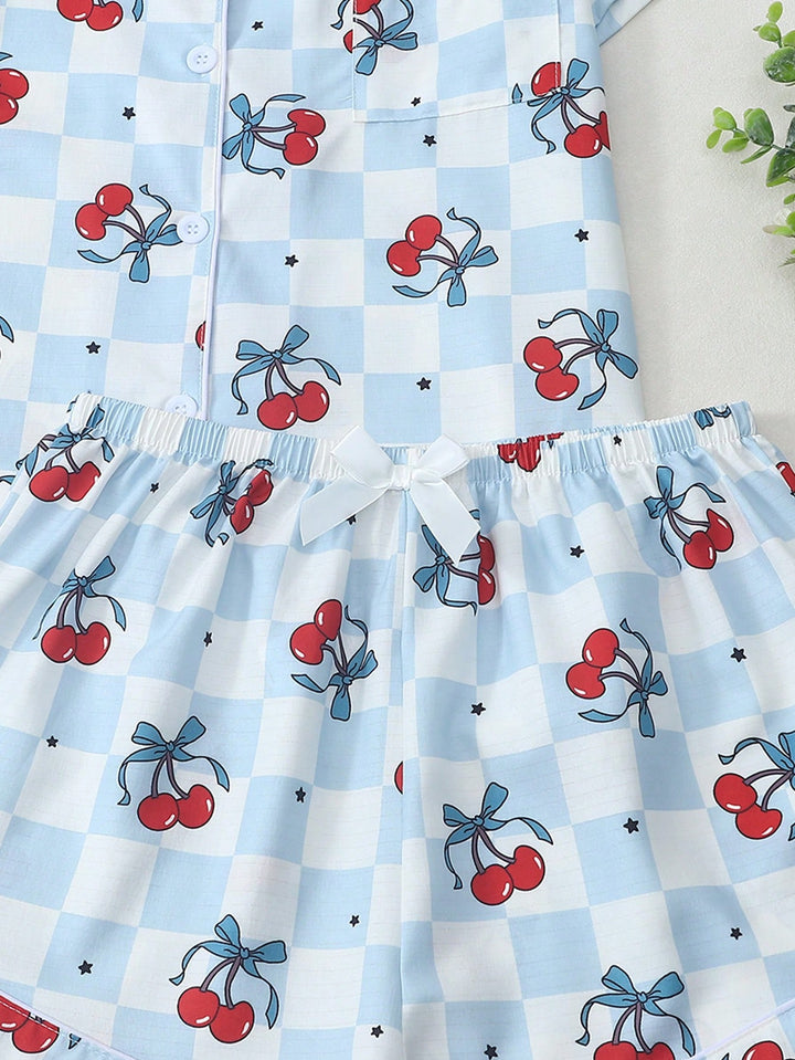 Pijama SHEIN, albastru