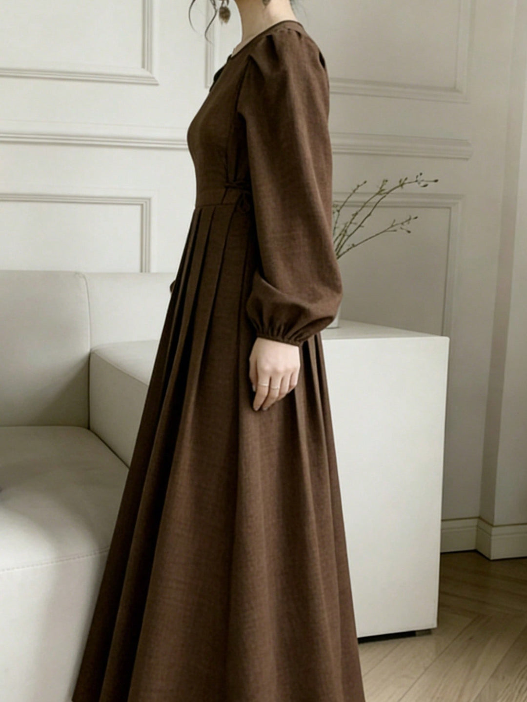Rochie maxi SHEIN, maro