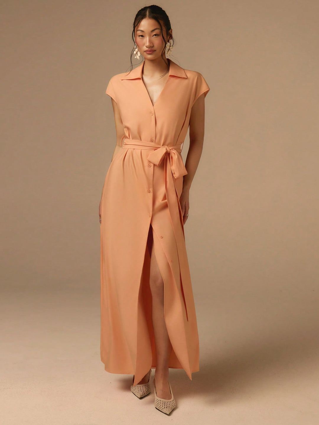 Rochie maxi SHEIN, portocaliu