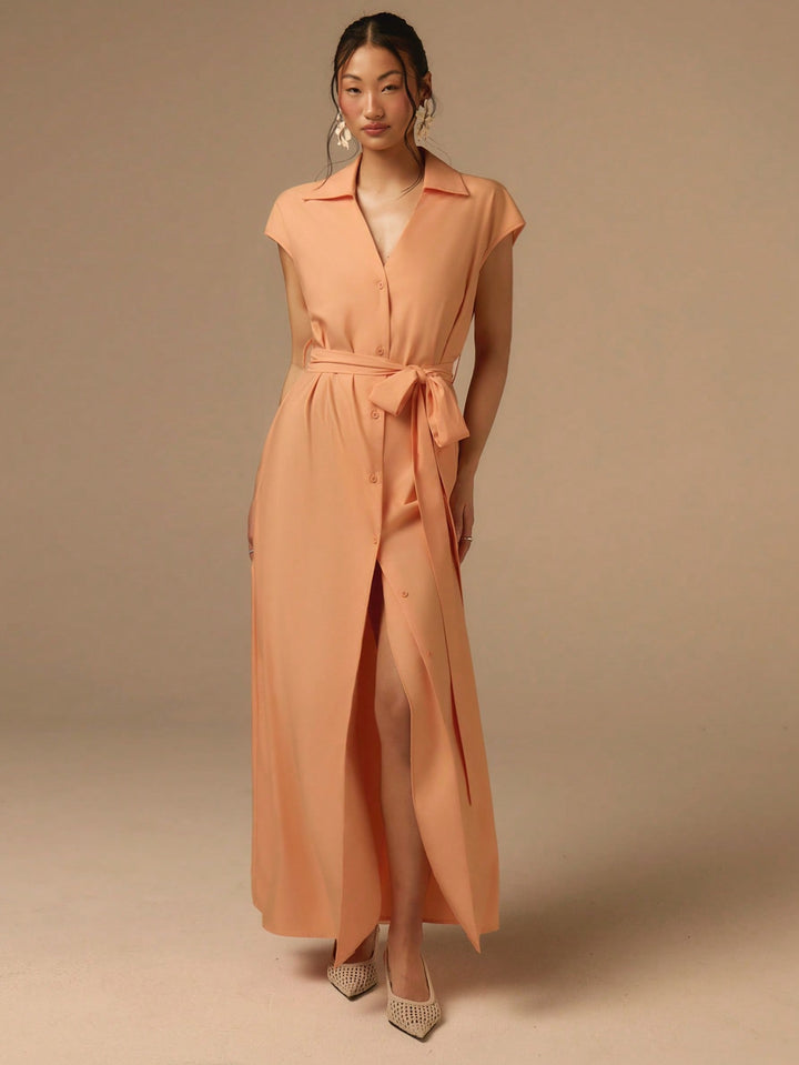 Rochie maxi SHEIN, portocaliu