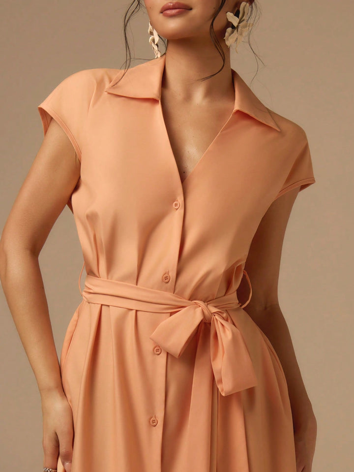 Rochie maxi SHEIN, portocaliu