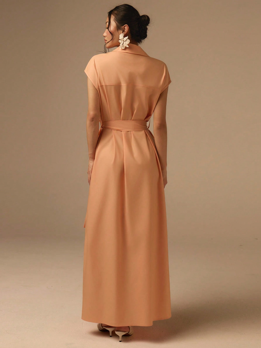 Rochie maxi SHEIN, portocaliu