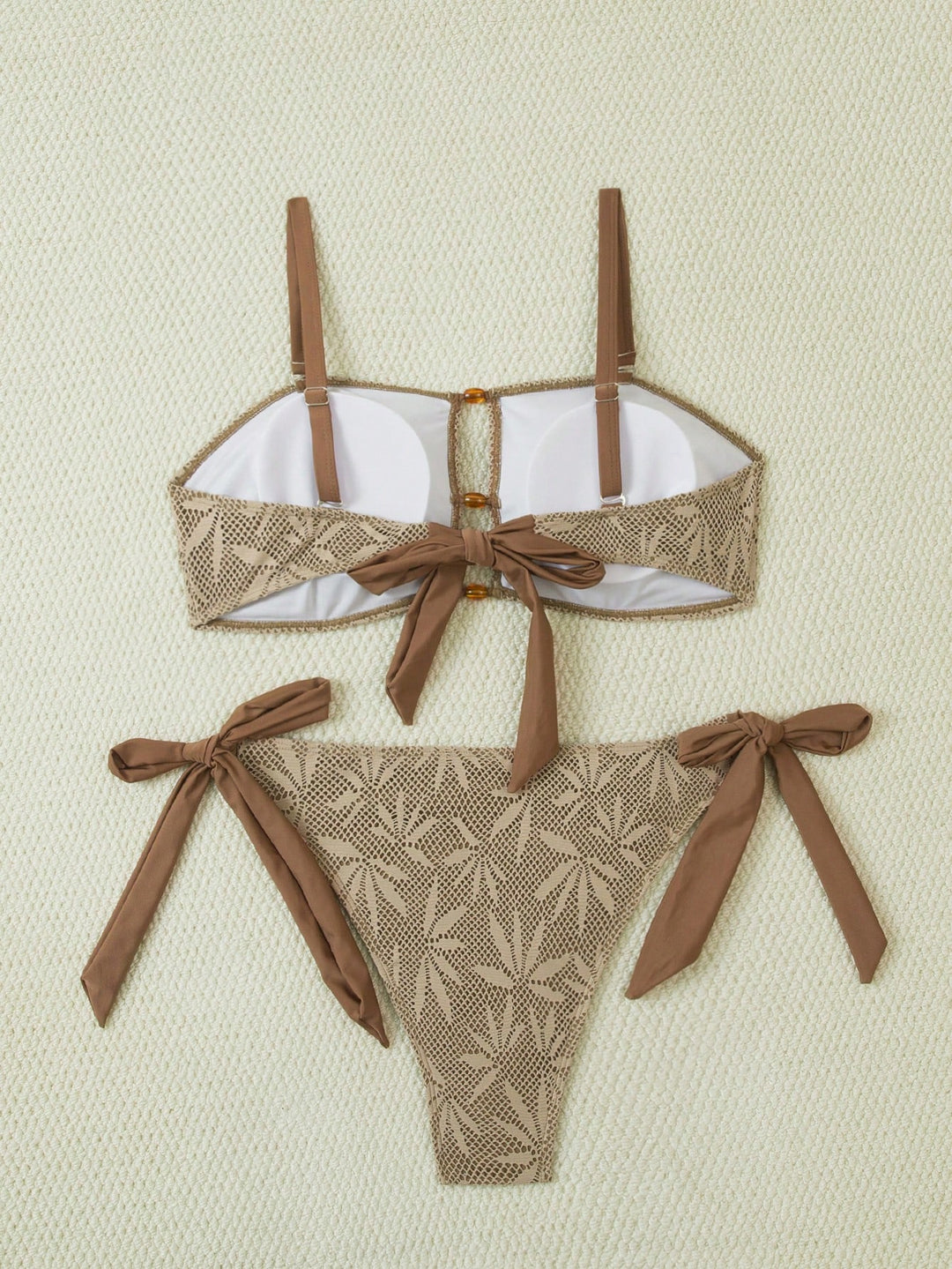Set bikini de baie SHEIN, maro