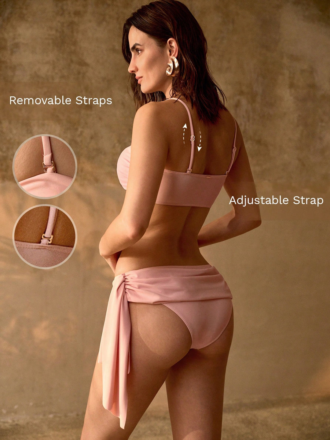 Set bikini SHEIN, roz