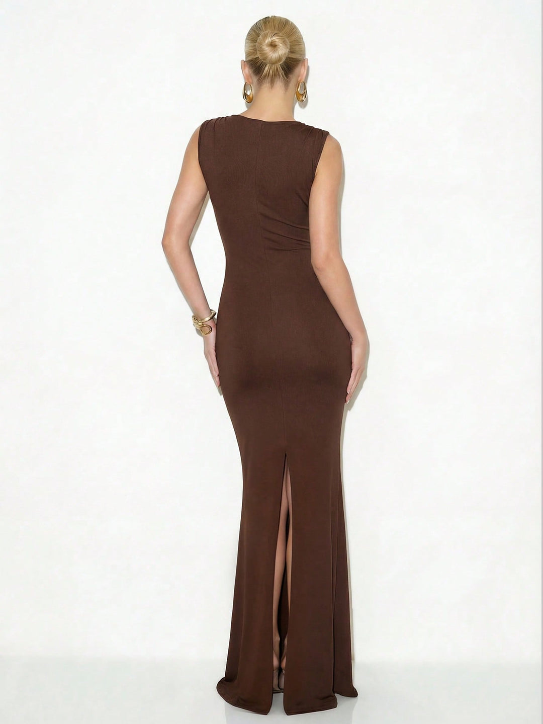 Rochie maxi SHEIN, maro