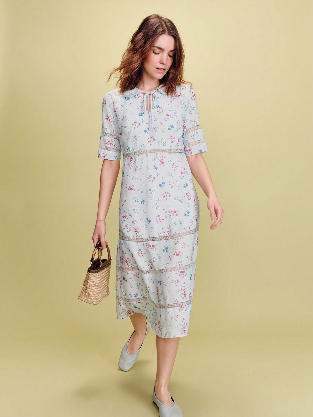 Rochie midi SHEIN, mix culori