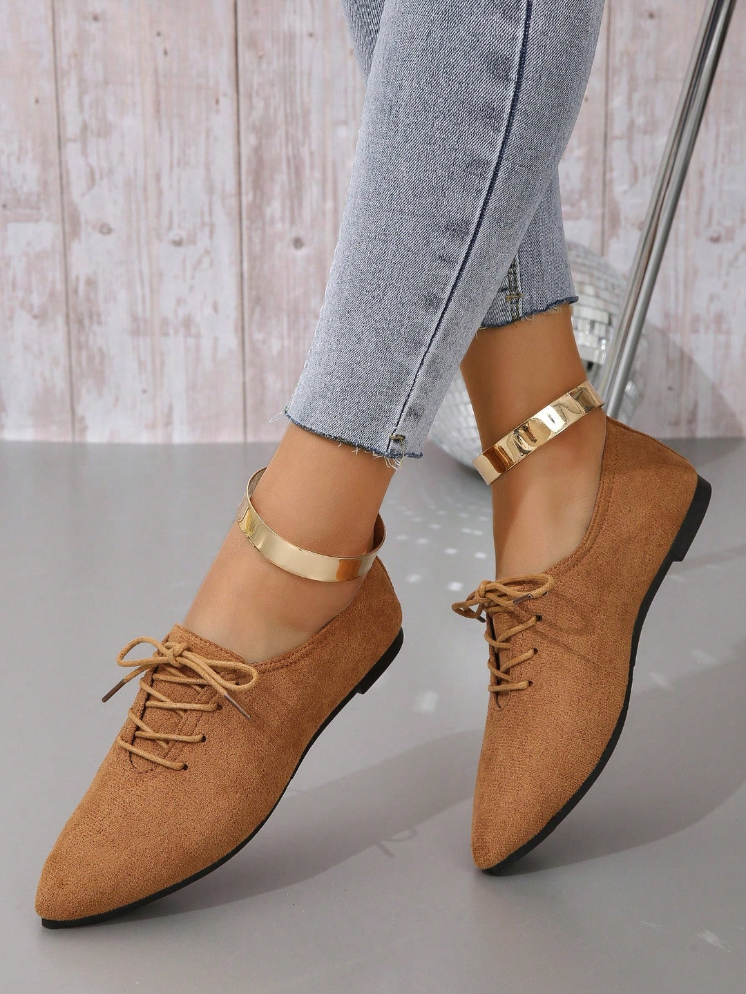 SHEIN balerina cipők, barna