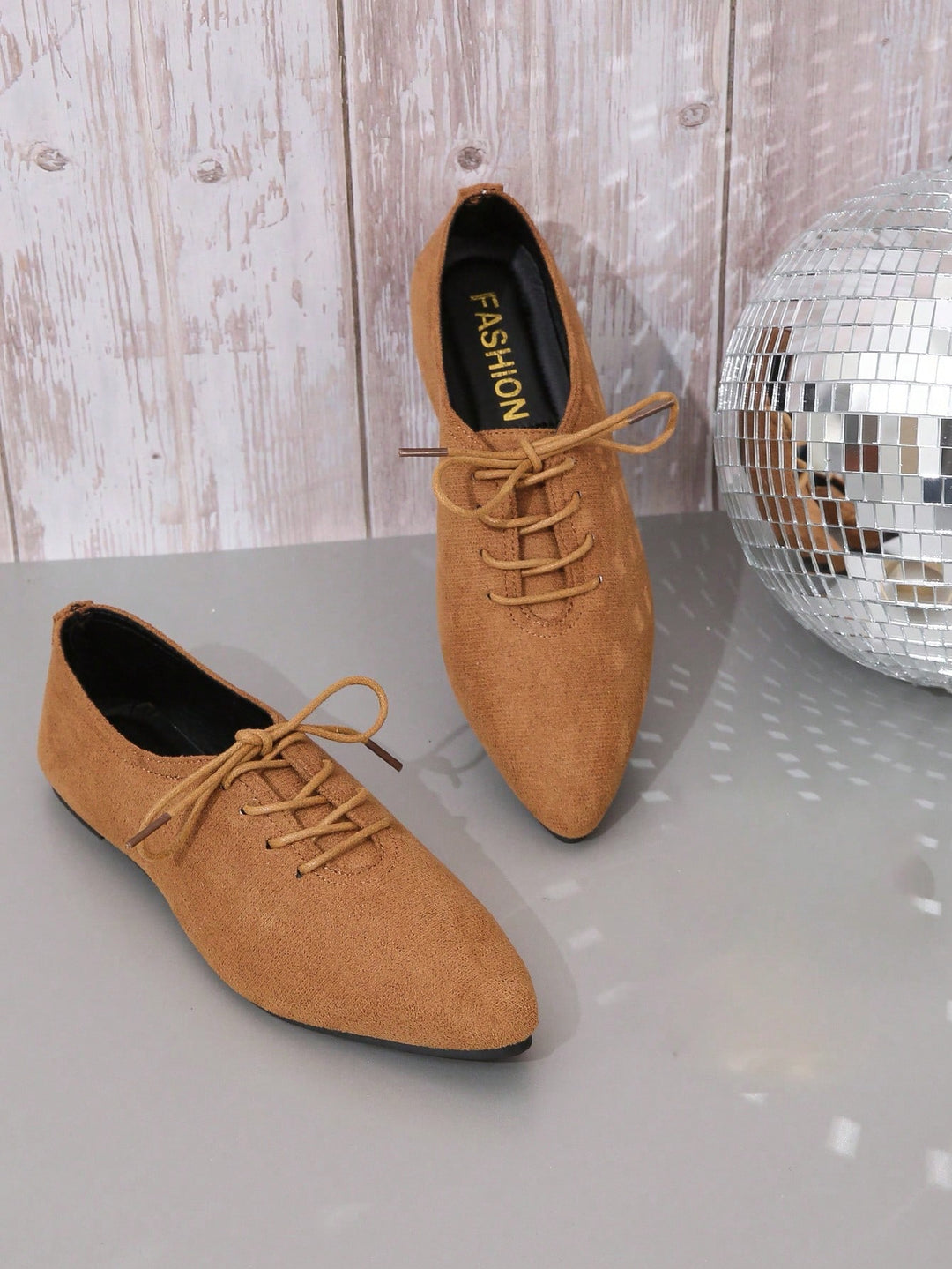SHEIN balerina cipők, barna