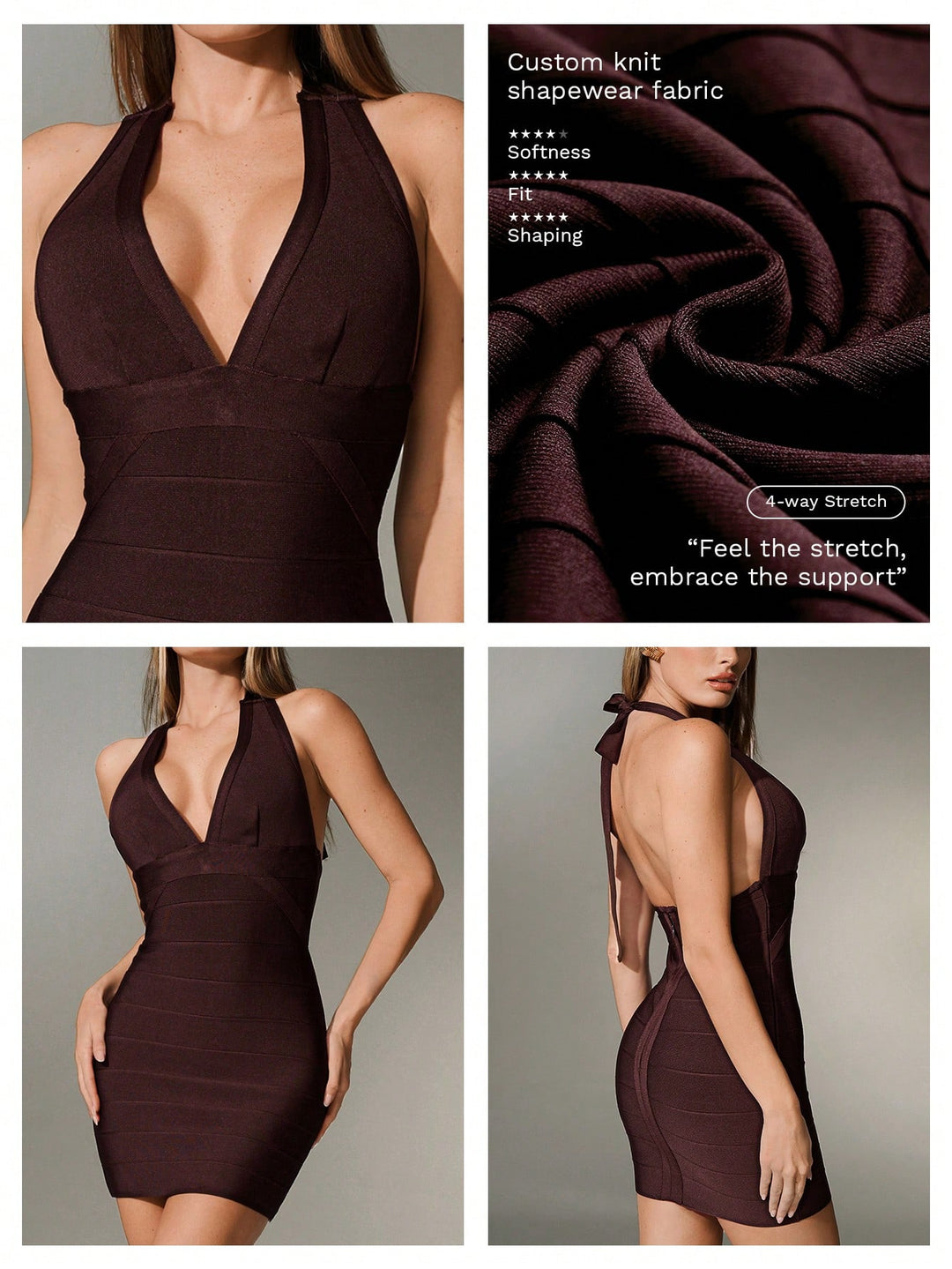 Rochie mini SHEIN, maro