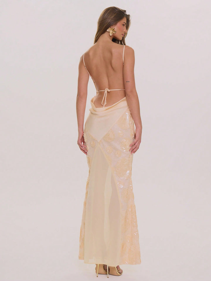 Rochie maxi SHEIN, galben